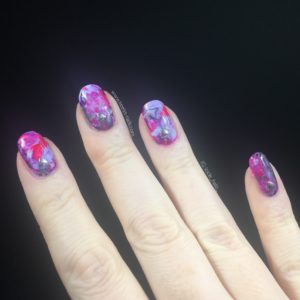 Stamper Fluid Nail Art is as easy as a smoosh design!