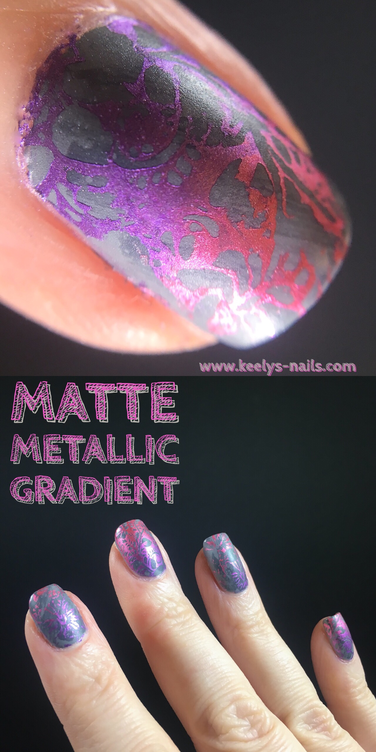 Matte Metallic Gradient by Keely’s Nails | www.keelys-nails.com on Pinterest