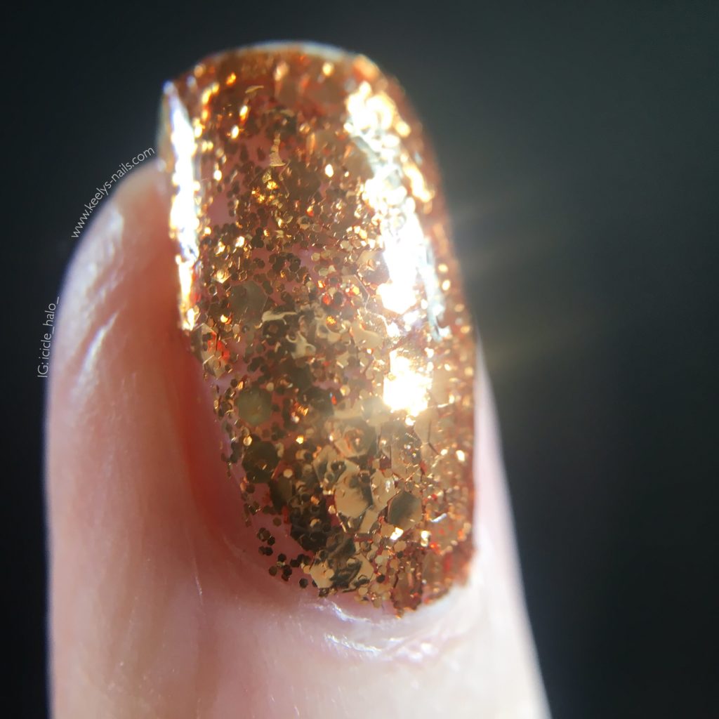 Ella + Mila Polish at Professional Beauty 2018 - macro ringer finger Bronze Me Baby