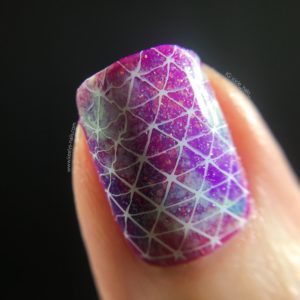 Pink Galaxy nail art by Keely’s Nails