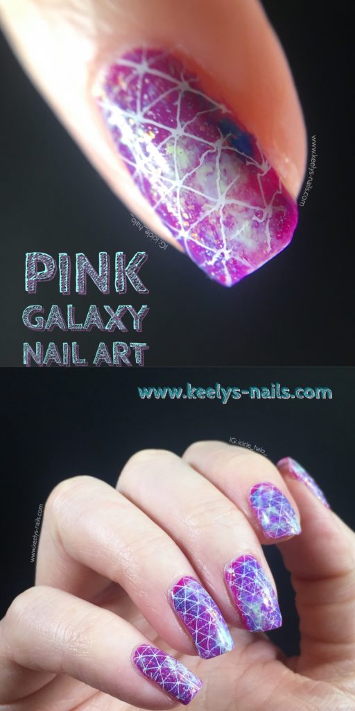 Pink Galaxy nail art by Keely’s Nails - follow me on Pinterest!