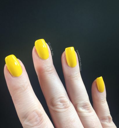 Chanel Giallo Napoli: this bright yellow creme has no shimmer and is perfect for spring