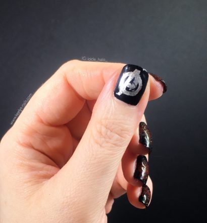 Some Avengers Infinity War nail art wouldn’t be complete without this logo!